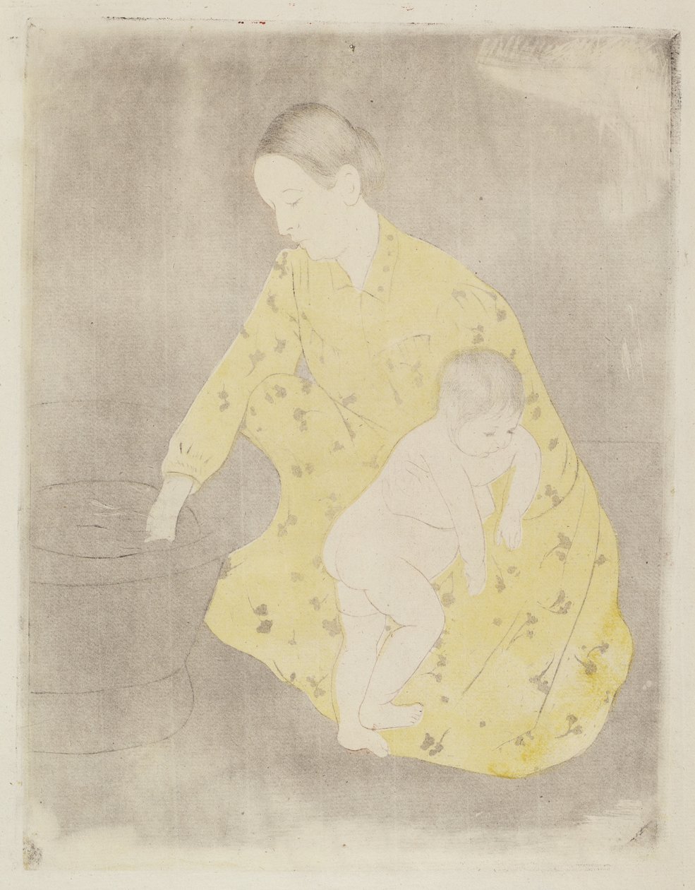 الحمام 1890-1891. بواسطة ماري كاسات