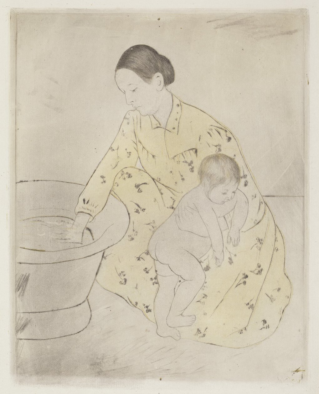الحمام 1890-1891. بواسطة ماري كاسات