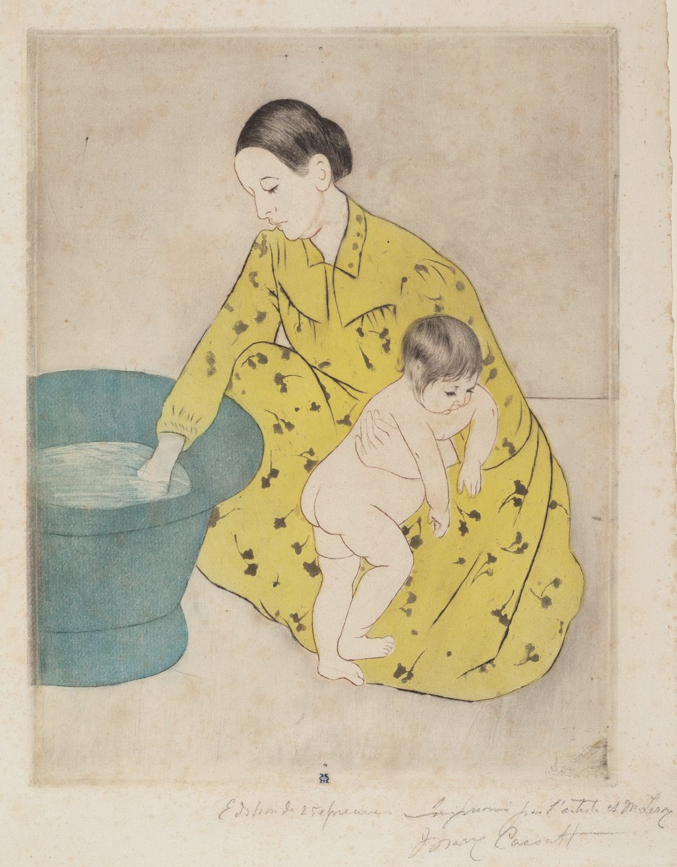الحمام 1890-1891. بواسطة ماري كاسات