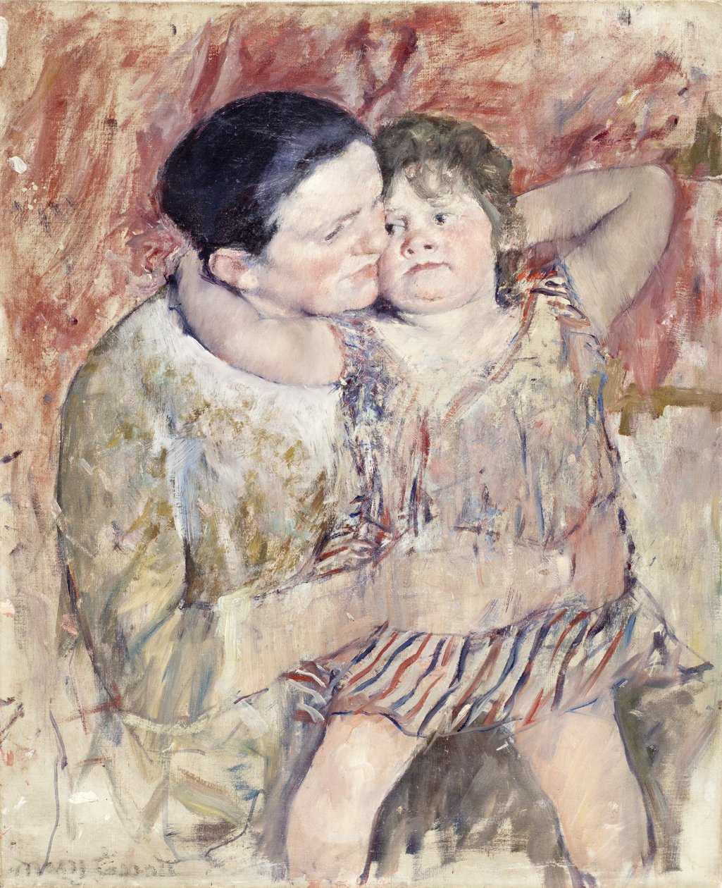 المرأة والطفل (ماتيلد تحمل طفلًا) ، c.1900 بواسطة ماري كاسات