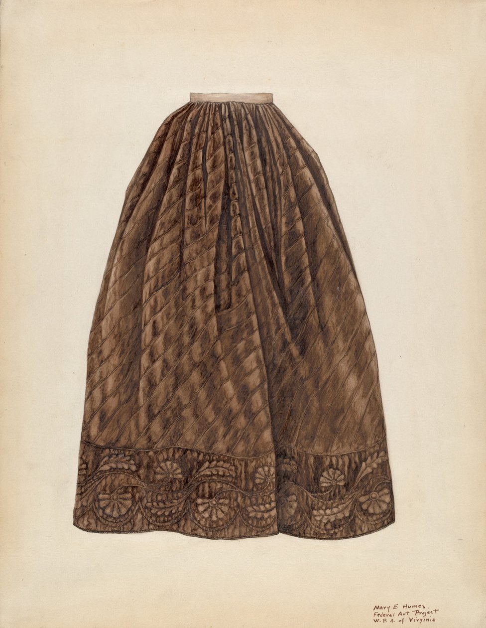 ثوب نسائي ، c. 1938. بواسطة ماري إي هيومس