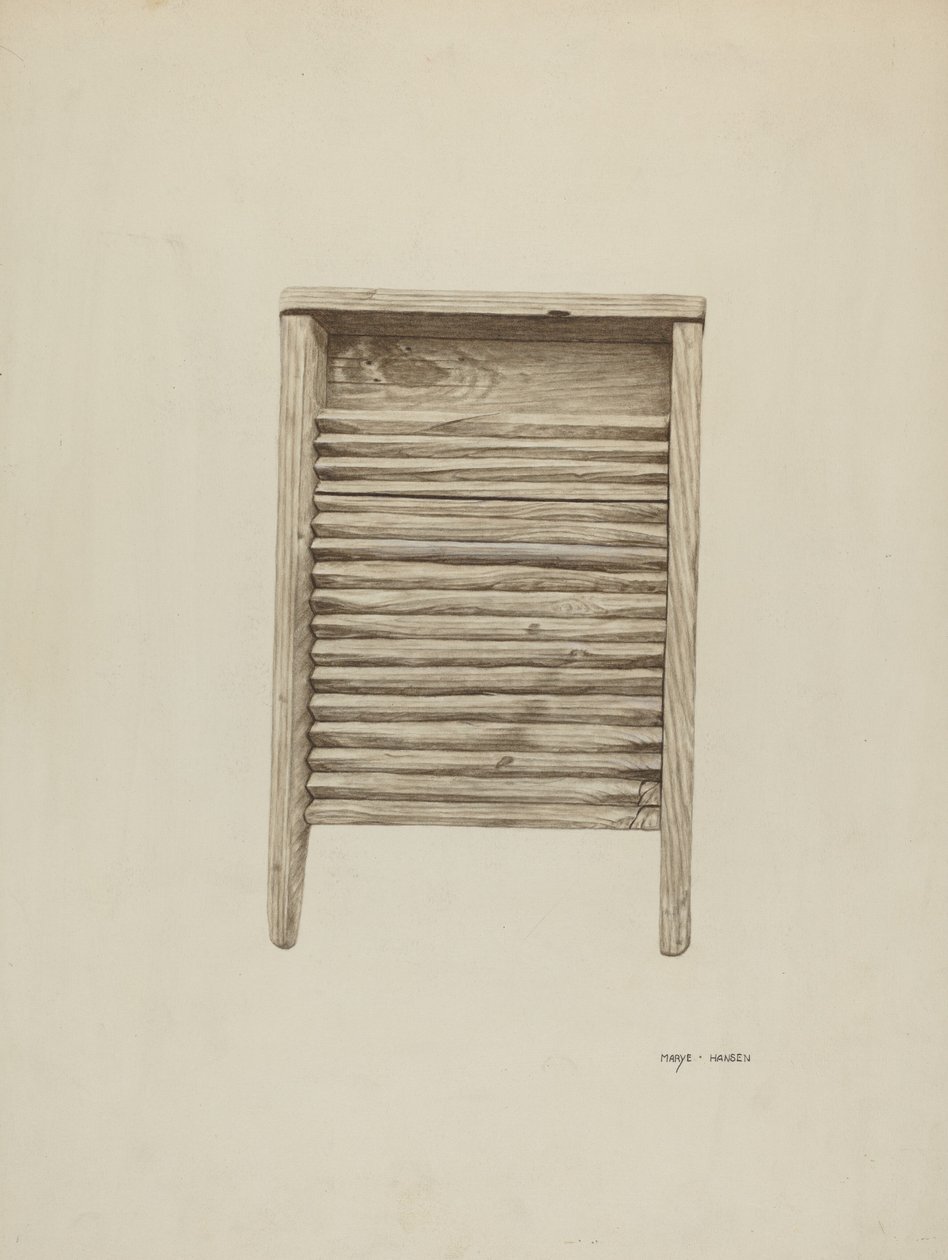 غسل المجلس ، ج. 1940. بواسطة ماري هانسن