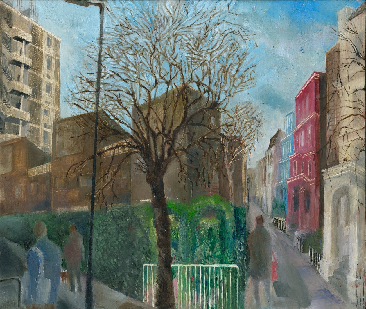 تأمين Ladbroke Grove: 5 ، Blenheim Crescent ، 2021 (زيت على ظهر السفينة) بواسطة ماري كوبر