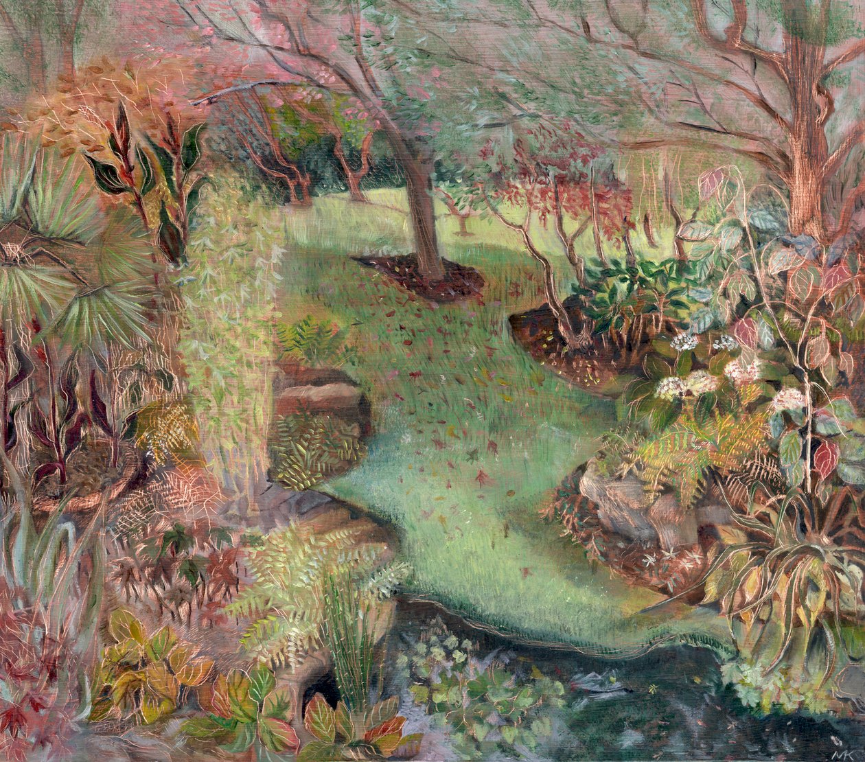 Macgregor Garden ، 2003 (زيت على ظهر السفينة) بواسطة ماري كوبر