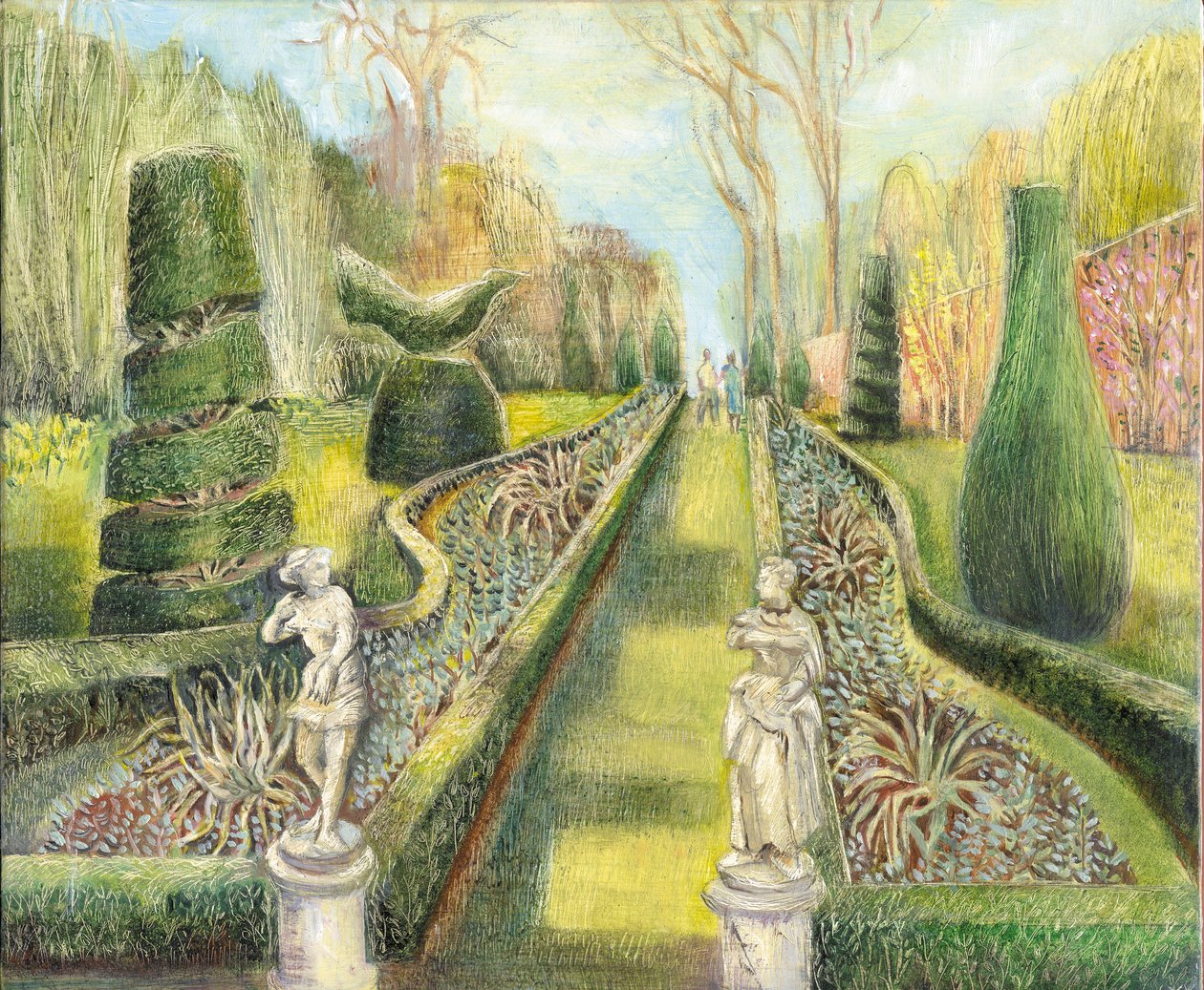 الحديقة الطويلة ، Cliveden ، التماثيل ، 2002 بواسطة ماري كوبر