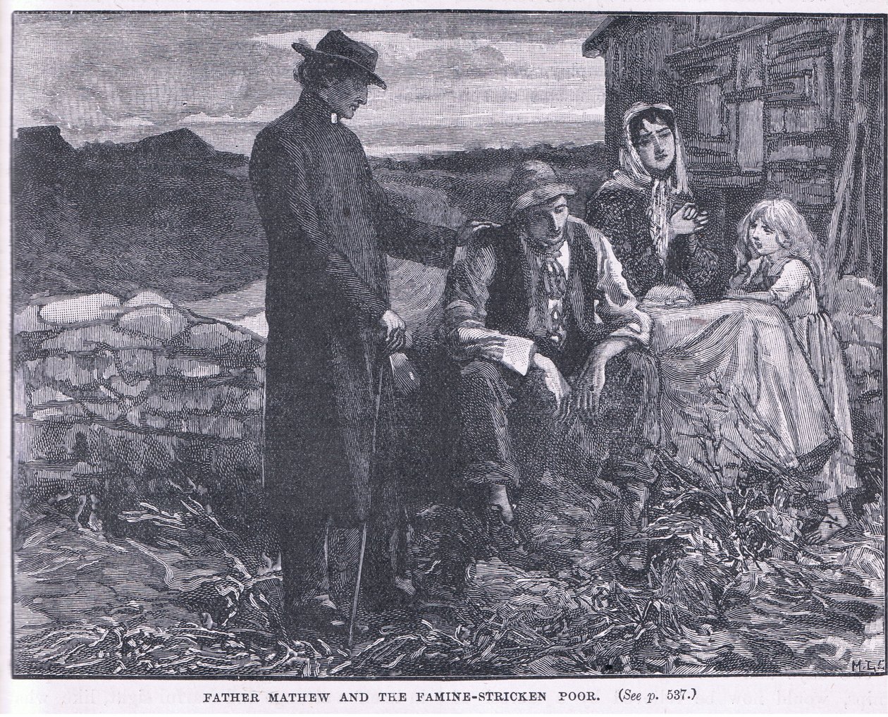 الأب ماثيو والمجاعة المنكوبة 1845 م بواسطة Mary L. Gow