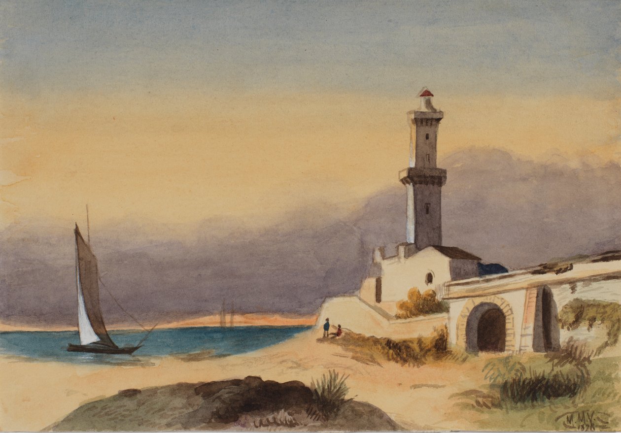 منظر طبيعي بلا عنوان ، 1876. بواسطة ماري فو والكوت