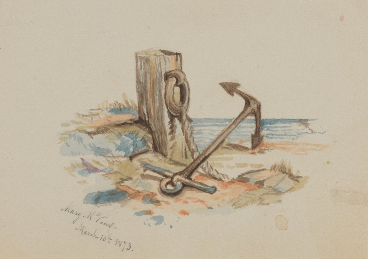 مرسى ومرساة بلا عنوان ، 1873. بواسطة ماري فو والكوت