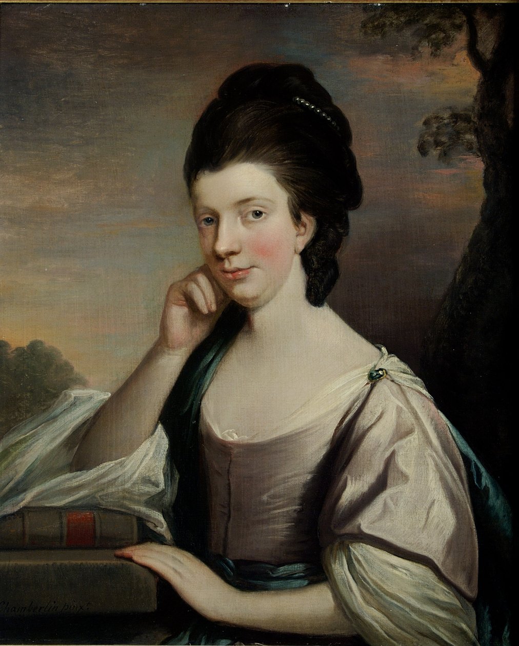 صورة لسيدة ، يعتقد أنها السيدة إليزابيث هارتلي (1751-1824) بواسطة ميسون تشامبرلين