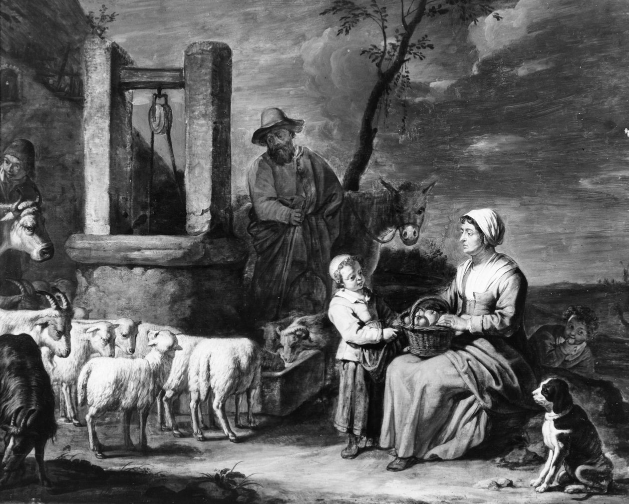 أسرة الفلاحين في بئر بواسطة ماجستير في Béguins