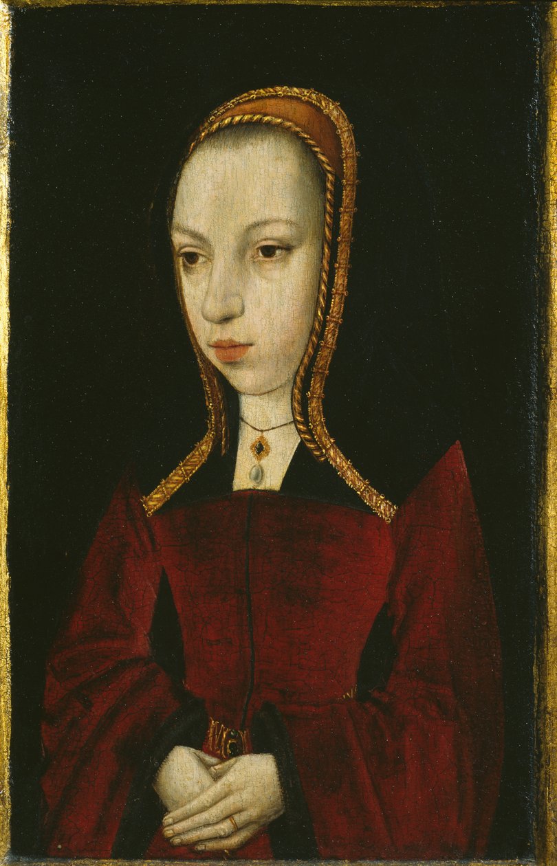 صورة لمارجريت من النمسا ، c.1495 (لوحة على لوح خشبي) بواسطة سيد أسطورة المجدلية