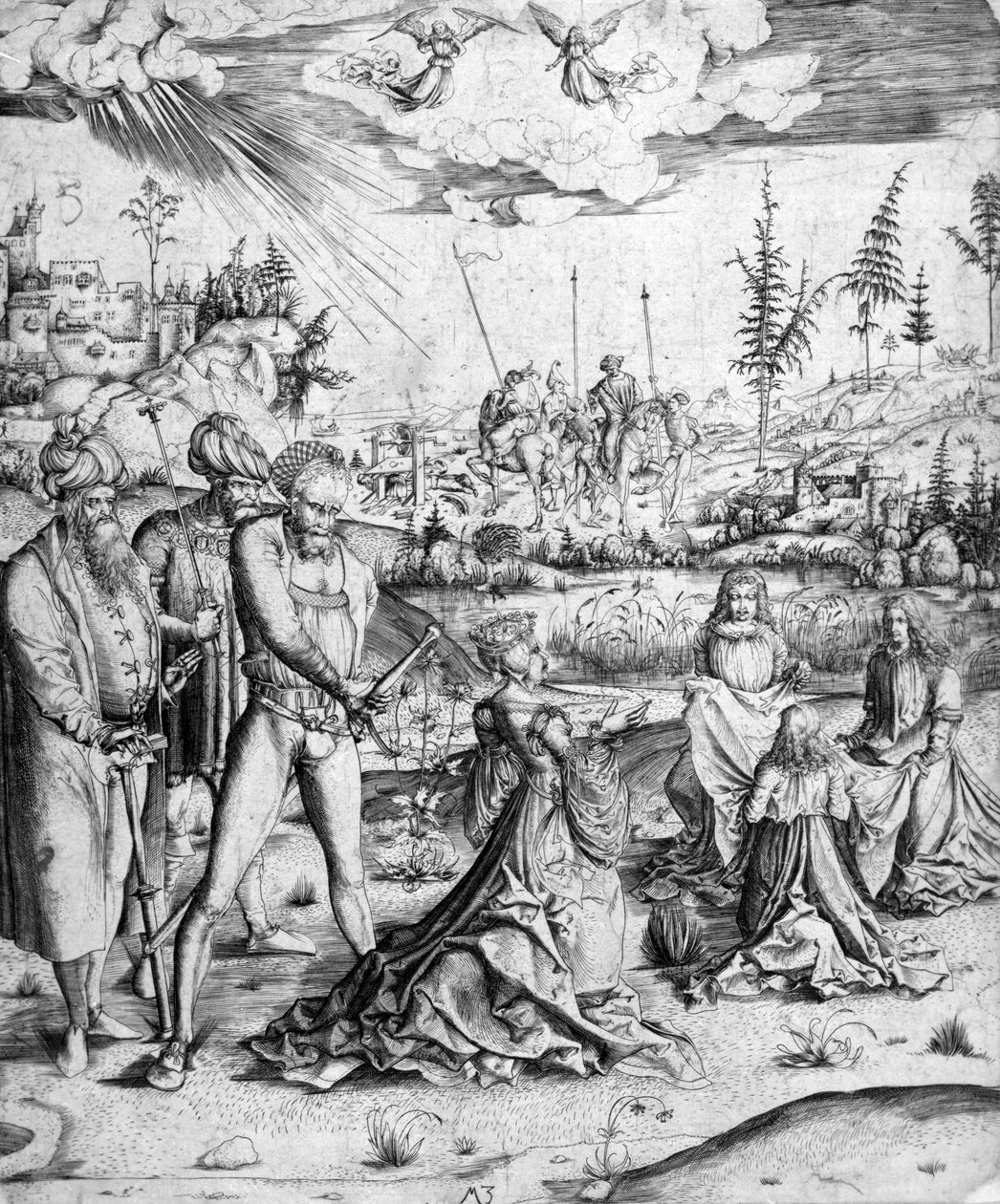 استشهاد القديسة كاترين c.1500-03 بواسطة سيد MZ