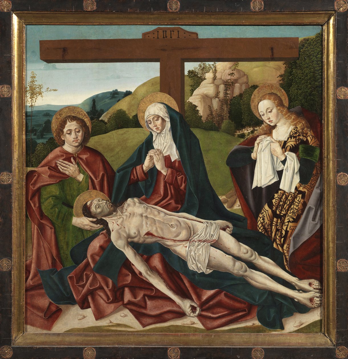 Lamentation (recto), c.1500-20 (oil on panel) بواسطة سيد سيليرن