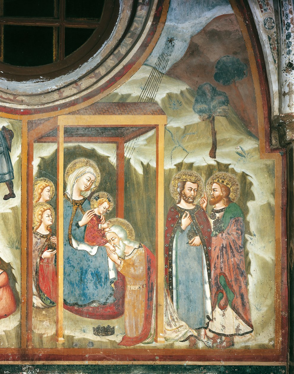The Adoration of the Maji (fresco) بواسطة ماجستير Trecentesco من مدرسة Sacro سبيكو