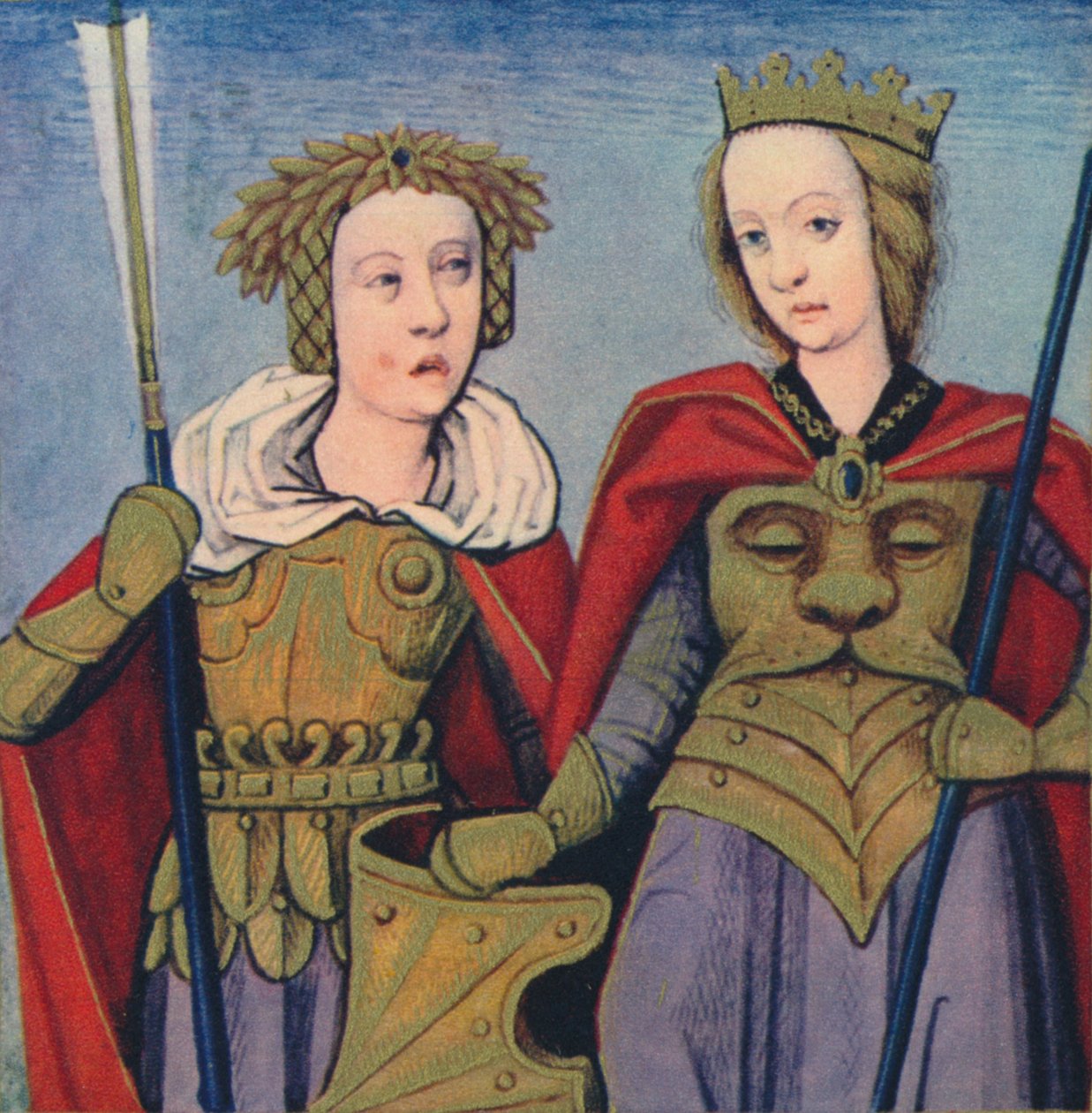"Orithie & Antiope - Reines Des Amazones" ، 1403 ، 1939 بواسطة ماجستير في Berry's Cleres Femmes