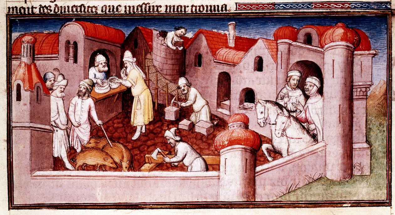 مشهد من كتاب Marco Polo's Book of Marvels ... ، أوائل القرن الخامس عشر بواسطة ماجستير في Boucicaut
