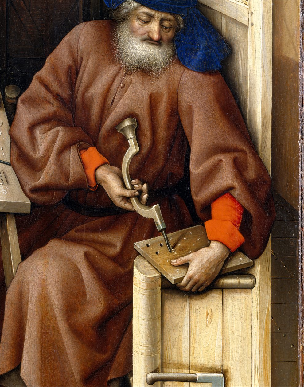 البشارة الثلاثية (Merode Altarpiece) ، c.1427-32 (زيت على خشب البلوط) بواسطة ماجستير في Flémalle