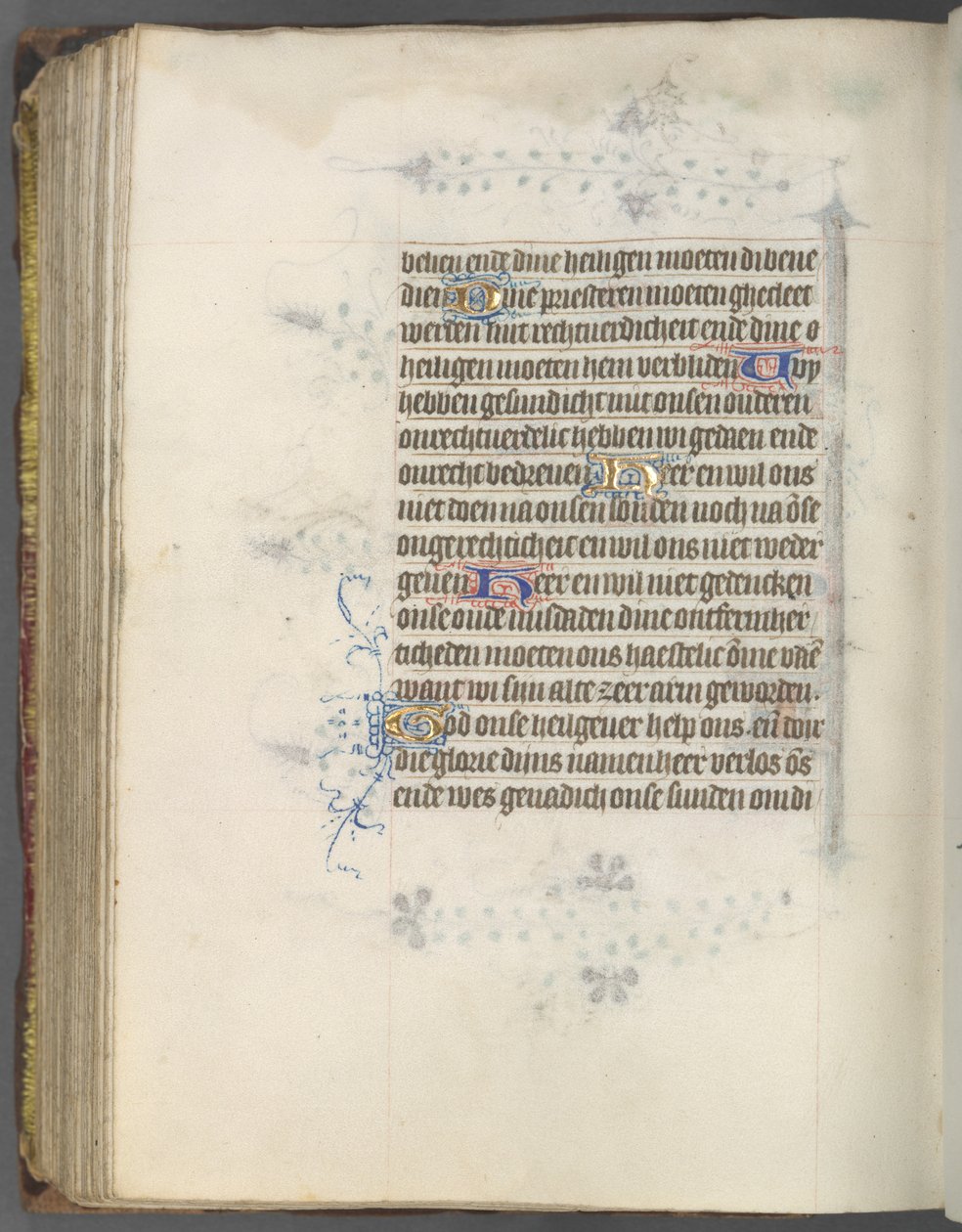 كتاب ساعات استخدام أوترخت: fol. 174v ، نص ، ج. 1460-1465. بواسطة ماجستير في Gijsbrecht van Brederode