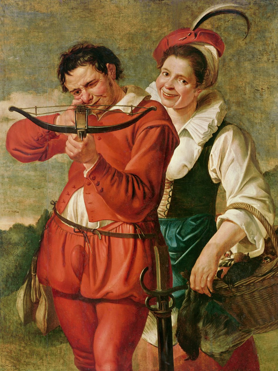 المرأة و Crossbowman ، ج .1610 بواسطة سيد هارلم