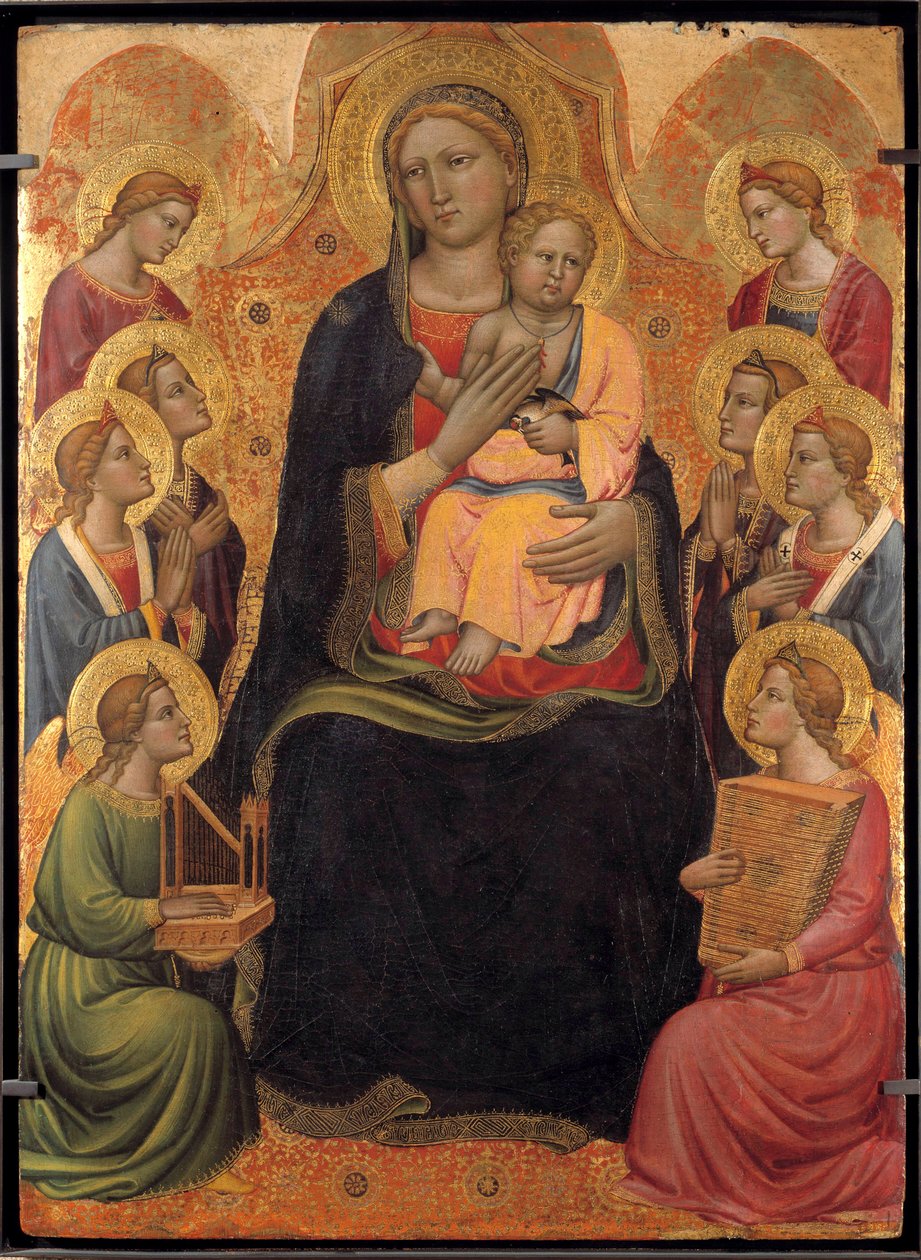 The Virgin and Child Altarpiece of the Master of Saint Verdiana (14th century) بواسطة ماجستير سانت فيرديانا