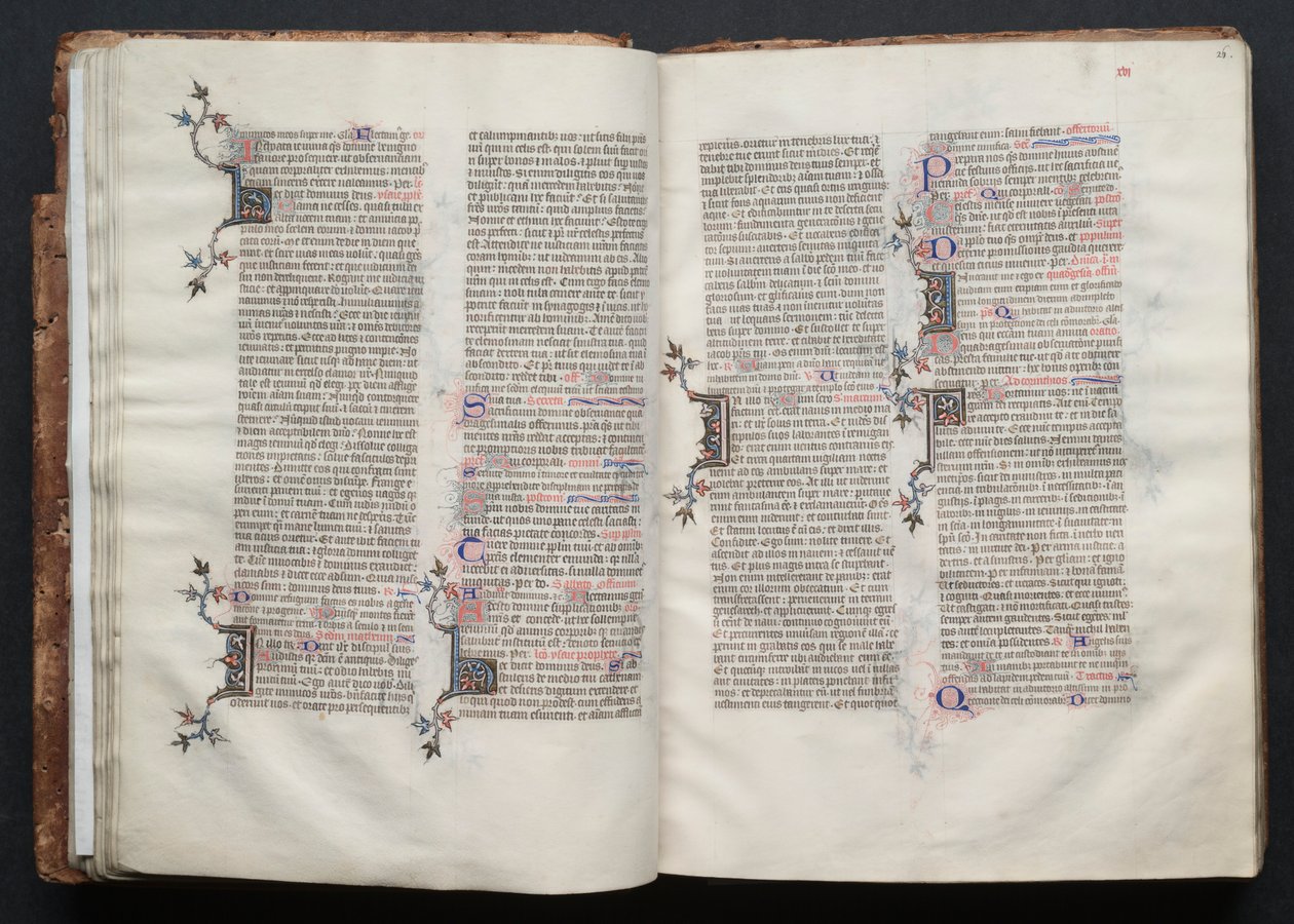 كتاب قداس جوتا: Fol. 25 ظ ، نص ، ج. 1375. بواسطة سيد بوكيه