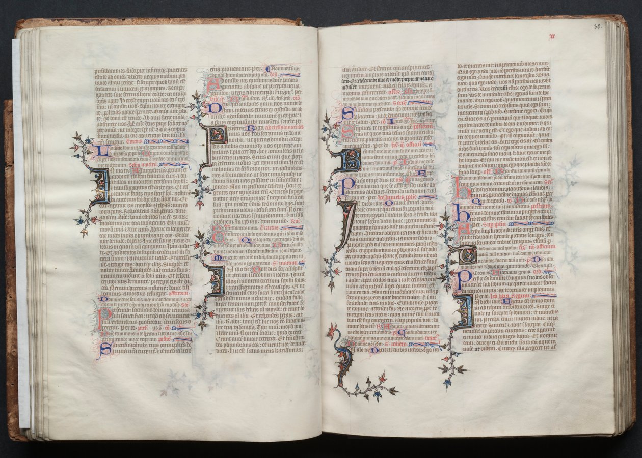 كتاب القداس جوتا: Fol. 29 ظ ، نص ، ج. 1375. بواسطة سيد بوكيه