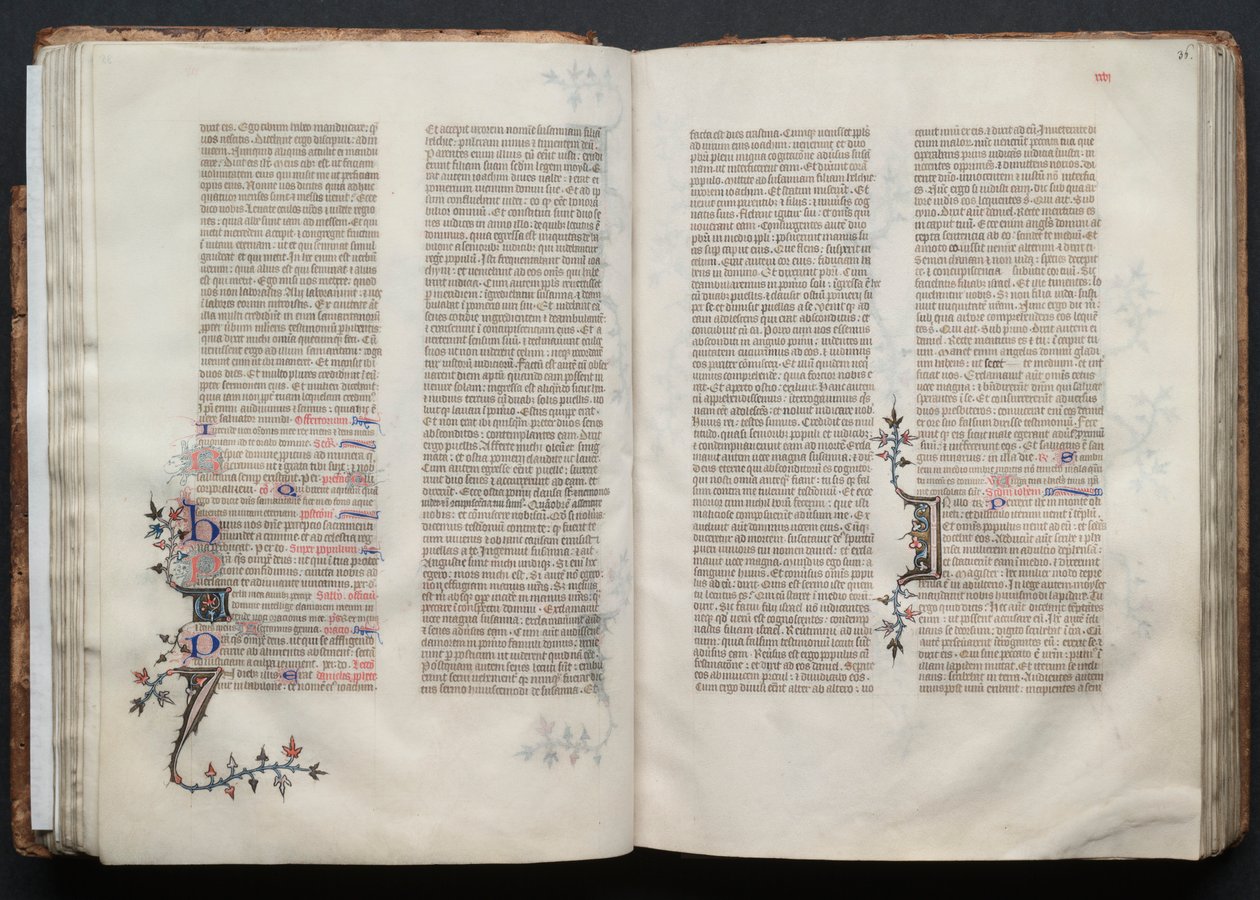 كتاب القداس جوتا: Fol. 36 و ، نص ، ج. 1375. بواسطة سيد بوكيه