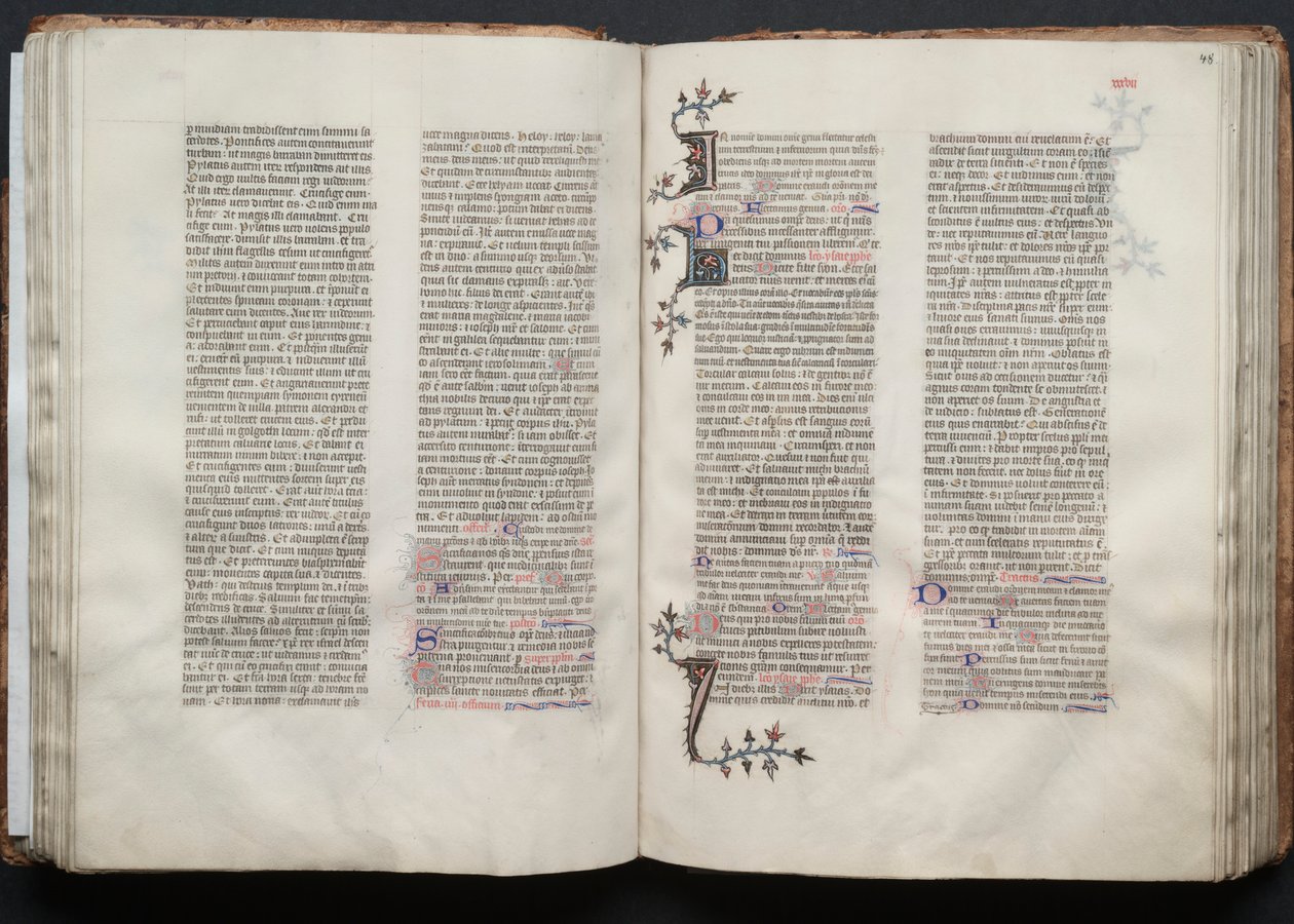كتاب القداس جوتا: Fol. 47 ظ ، نص ، ج. 1375. بواسطة سيد بوكيه