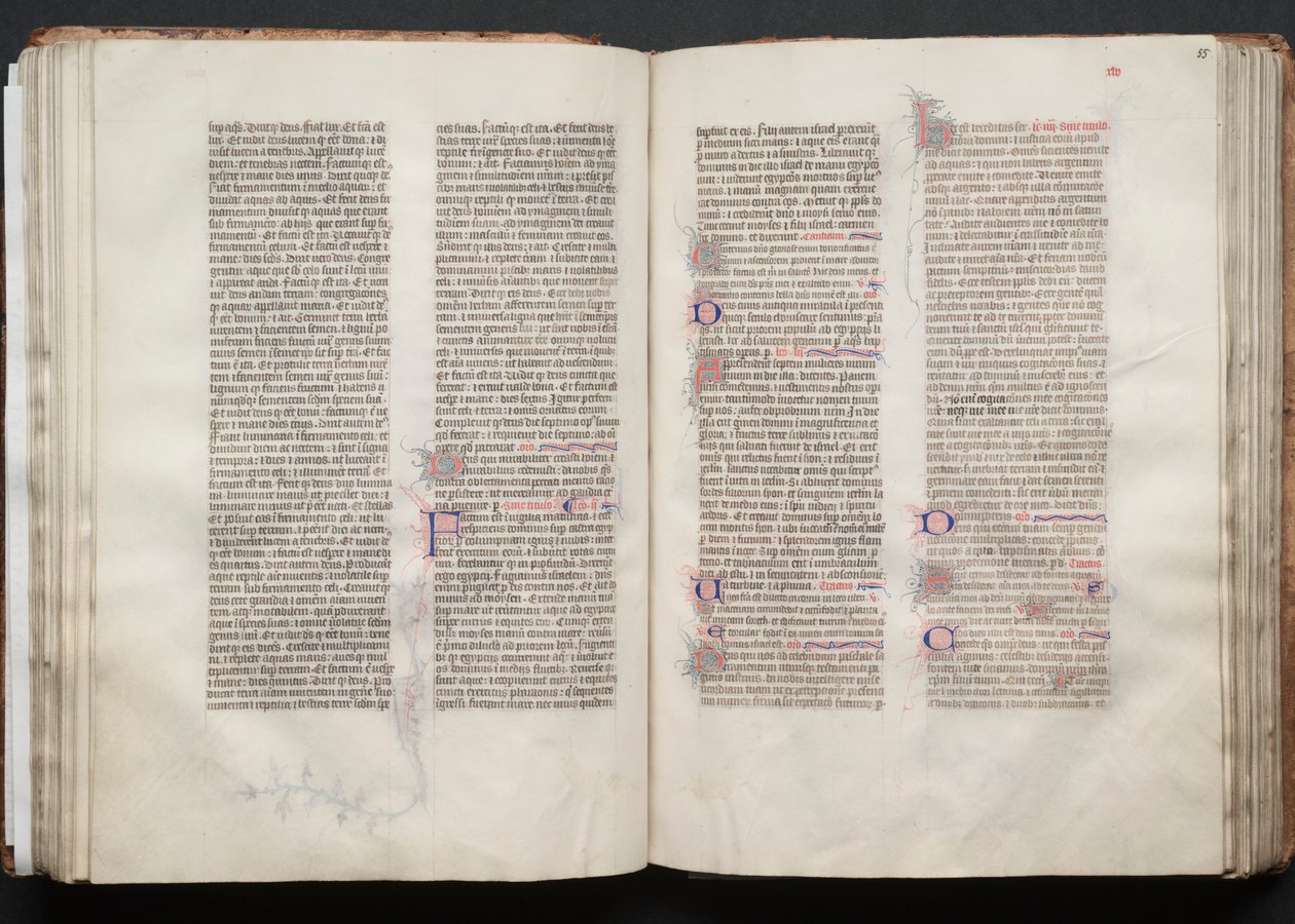 كتاب القداس جوتا: Fol. 54V ، نص ، ج. 1375. بواسطة سيد بوكيه