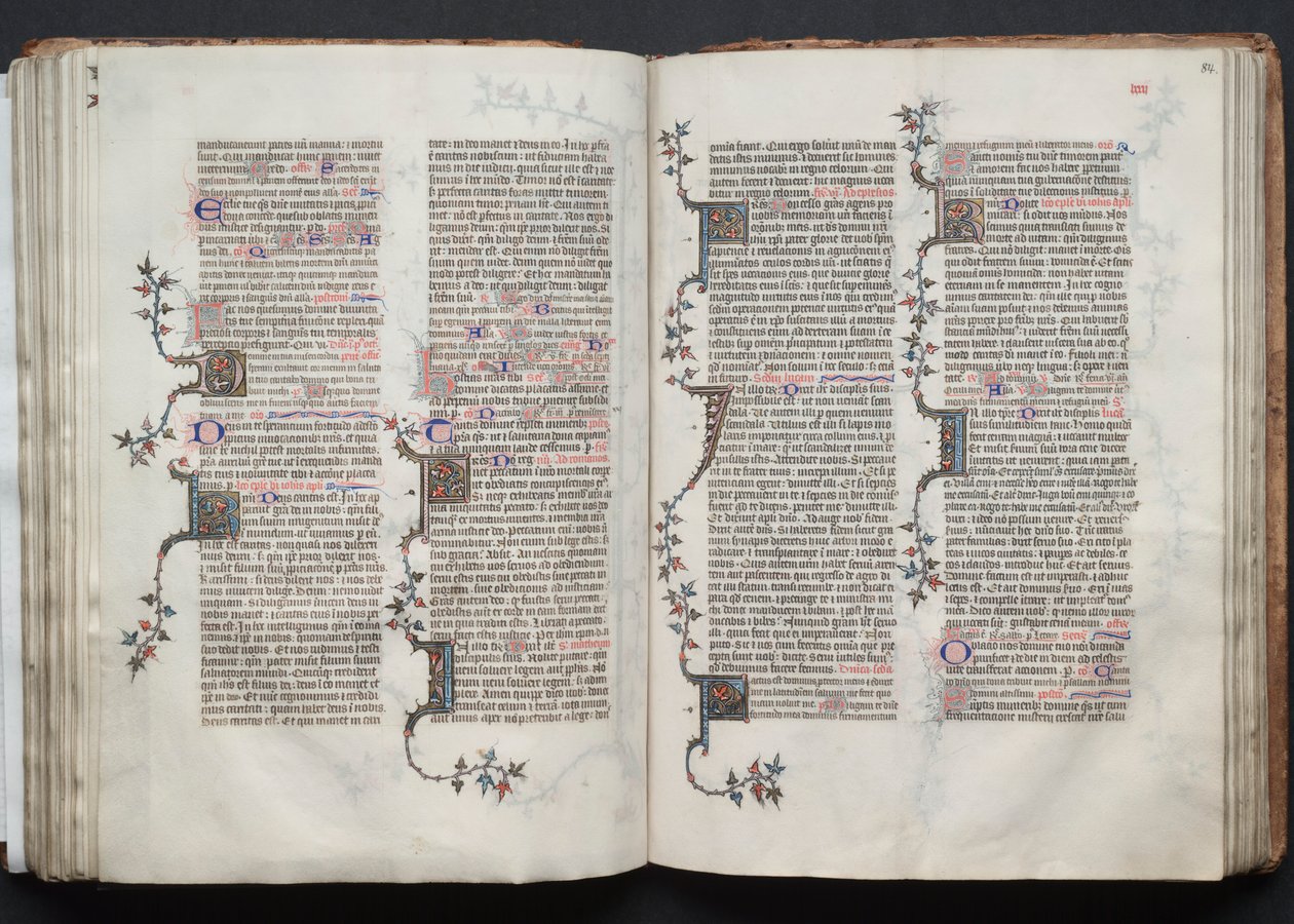 كتاب القداس جوتا: Fol. 83 ظ ، نص ، ج. 1375. بواسطة سيد بوكيه