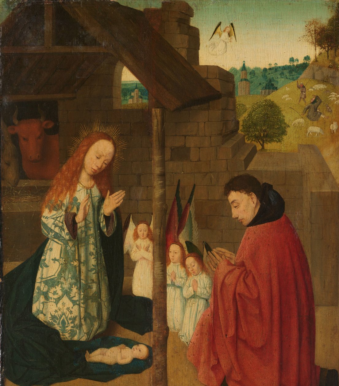 ولادة المسيح بواسطة ماجستير في Brunswick Diptych