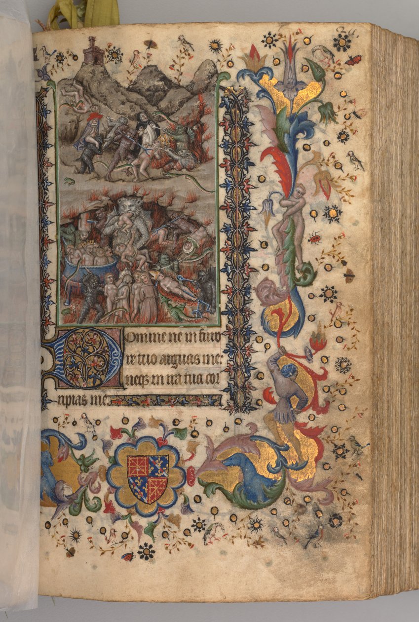 ساعات شارل النبيل ، ملك نافار 1361-1425: fol. 101 و ، نص ، ج. 1405. بواسطة ماجستير في الأحرف الأولى وشركاء بروكسل