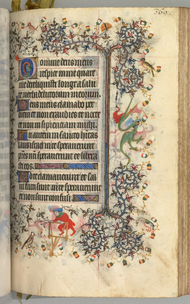 ساعات شارل النبيل ، ملك نافار 1361-1425: fol. 180 و ، نص ، ج. 1405. بواسطة ماجستير في الأحرف الأولى وشركاء بروكسل