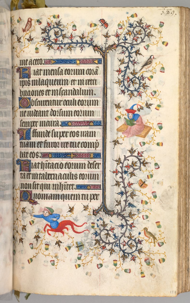 ساعات شارل النبيل ، ملك نافار 1361-1425: fol. 189 و ، نص ، ج. 1405. بواسطة ماجستير في الأحرف الأولى وشركاء بروكسل