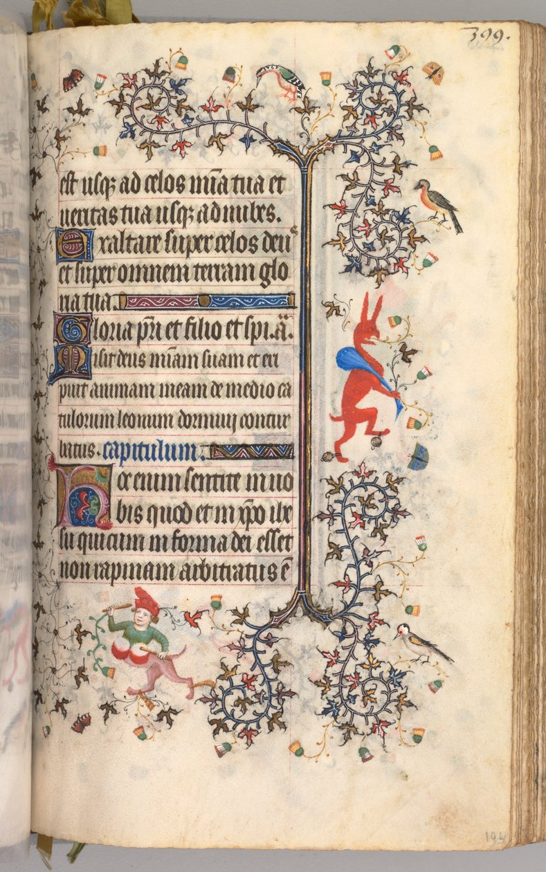 ساعات شارل النبيل ، ملك نافار 1361-1425: fol. 194 و ، نص ، ج. 1405. بواسطة ماجستير في الأحرف الأولى وشركاء بروكسل