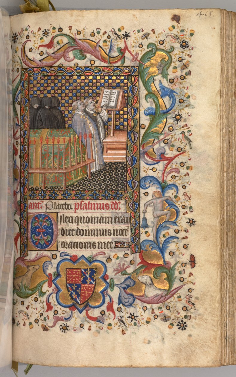 ساعات شارل النبيل ، ملك نافار 1361-1425: fol. 202 و ، مكتب الموتى ، ج. 1405. بواسطة ماجستير في الأحرف الأولى وشركاء بروكسل