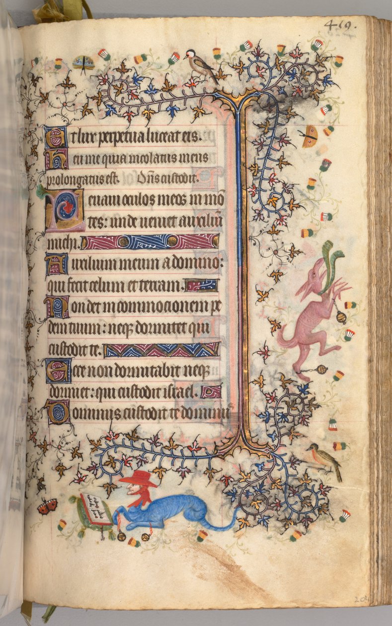 ساعات شارل النبيل ، ملك نافار 1361-1425: fol. 204 و ، نص ، ج. 1405. بواسطة ماجستير في الأحرف الأولى وشركاء بروكسل