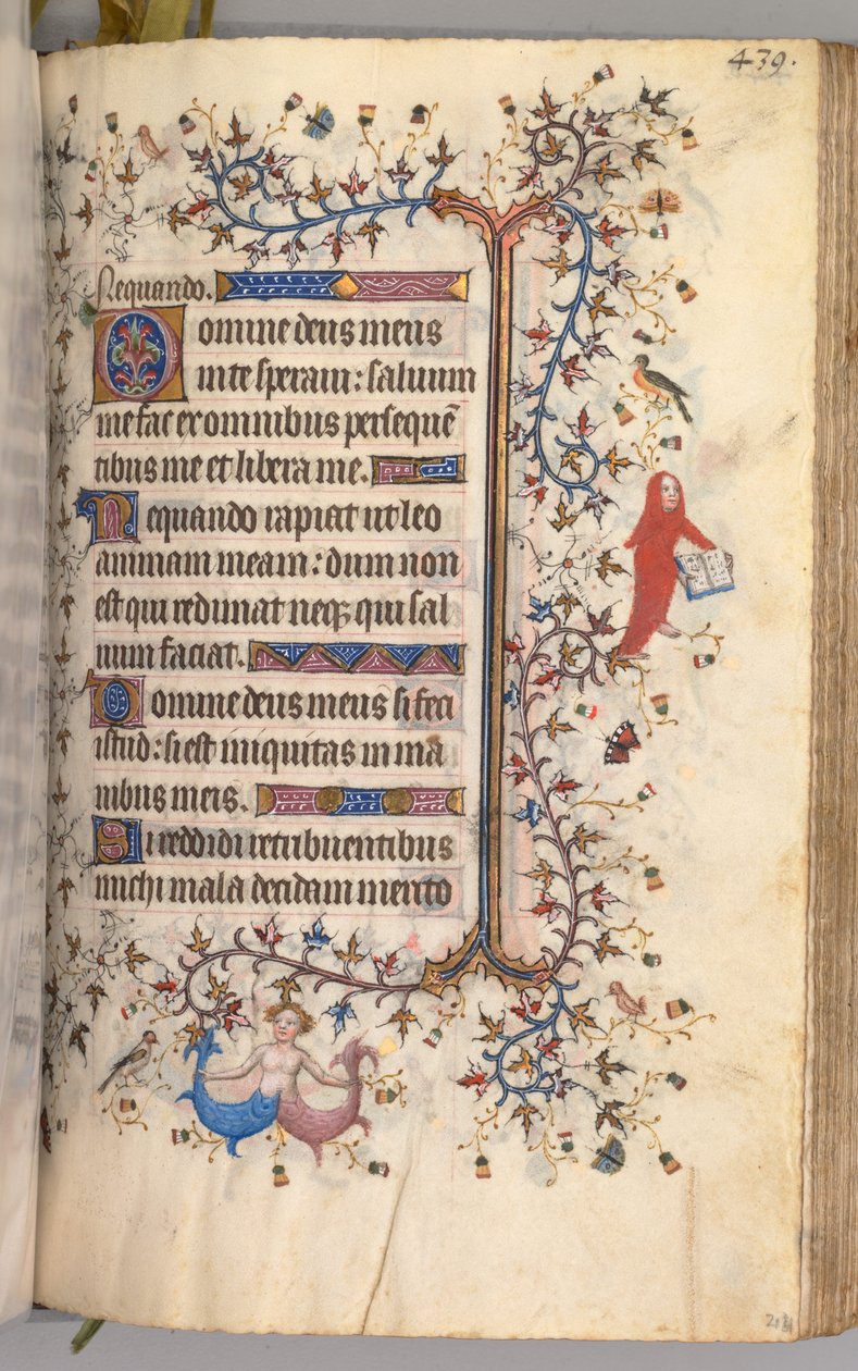 ساعات شارل النبيل ، ملك نافار 1361-1425: fol. 214 و ، نص ، ج. 1405. بواسطة ماجستير في الأحرف الأولى وشركاء بروكسل