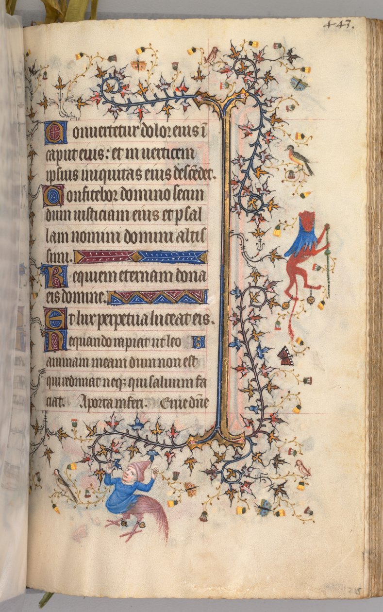 ساعات شارل النبيل ، ملك نافار 1361-1425: fol. 216 و ، نص ، ج. 1405. بواسطة ماجستير في الأحرف الأولى وشركاء بروكسل