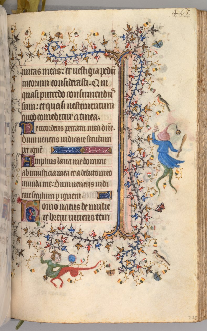ساعات شارل النبيل ، ملك نافار 1361-1425: fol. 226 و ، نص ، ج. 1405. بواسطة ماجستير في الأحرف الأولى وشركاء بروكسل