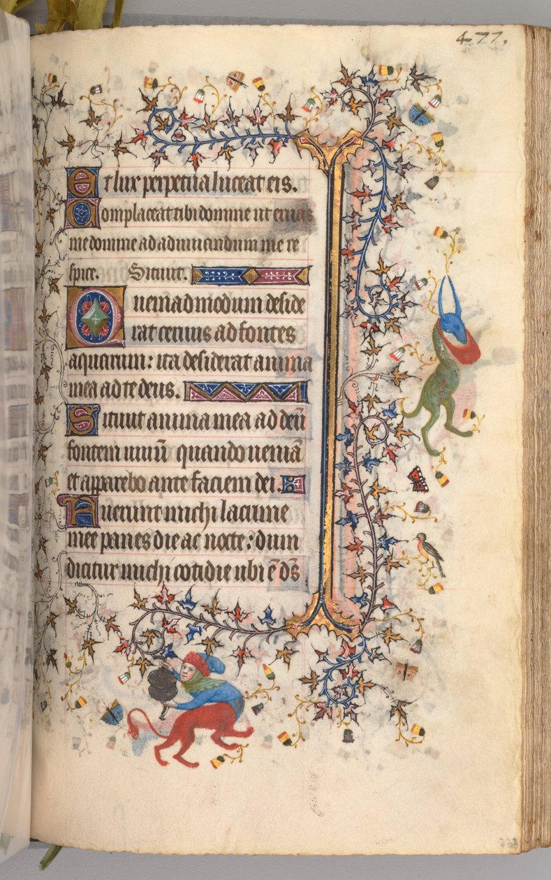 ساعات شارل النبيل ، ملك نافار 1361-1425: fol. 233 و ، نص ، ج. 1405. بواسطة ماجستير في الأحرف الأولى وشركاء بروكسل