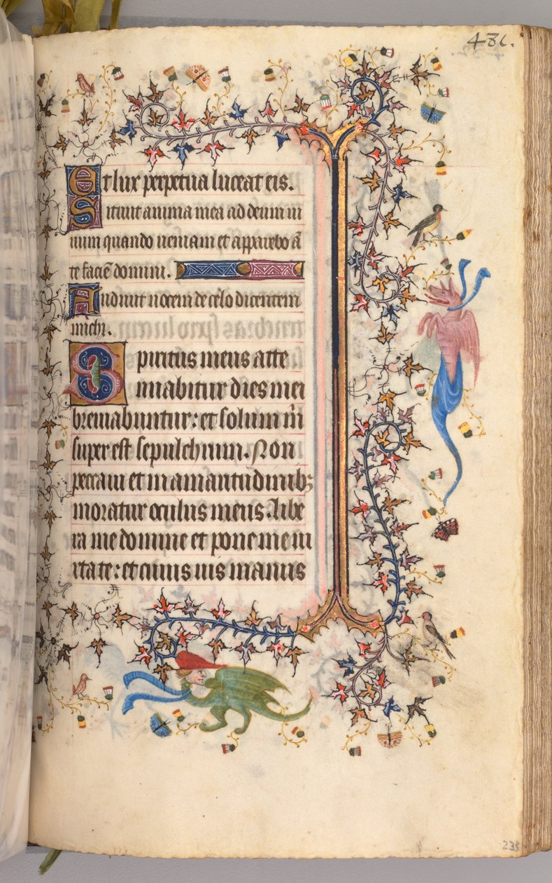ساعات شارل النبيل ، ملك نافار 1361-1425: fol. 234 و ، نص ، ج. 1405. بواسطة ماجستير في الأحرف الأولى وشركاء بروكسل
