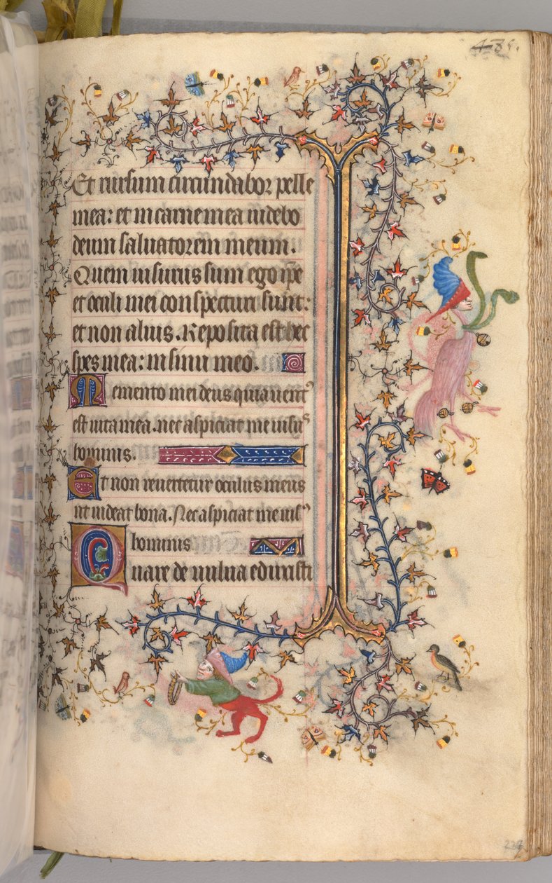 ساعات شارل النبيل ، ملك نافار 1361-1425: fol. 237 و ، نص ، ج. 1405. بواسطة ماجستير في الأحرف الأولى وشركاء بروكسل
