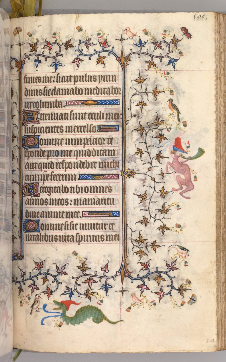 ساعات شارل النبيل ، ملك نافار 1361-1425: fol. 247 و ، نص ، ج. 1405. بواسطة ماجستير في الأحرف الأولى وشركاء بروكسل