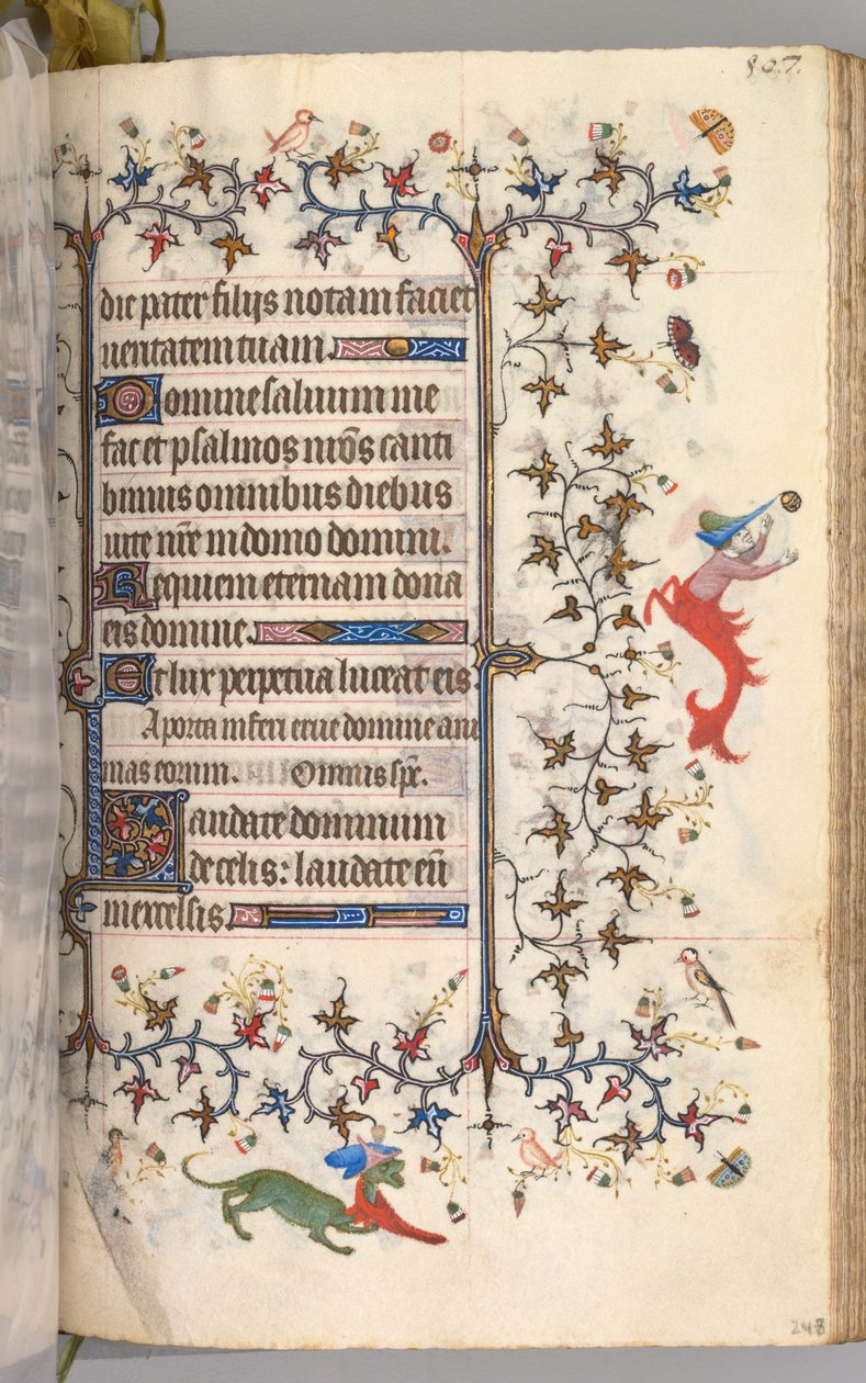 ساعات شارل النبيل ، ملك نافار 1361-1425: fol. 248 و ، نص ، ج. 1405. بواسطة ماجستير في الأحرف الأولى وشركاء بروكسل