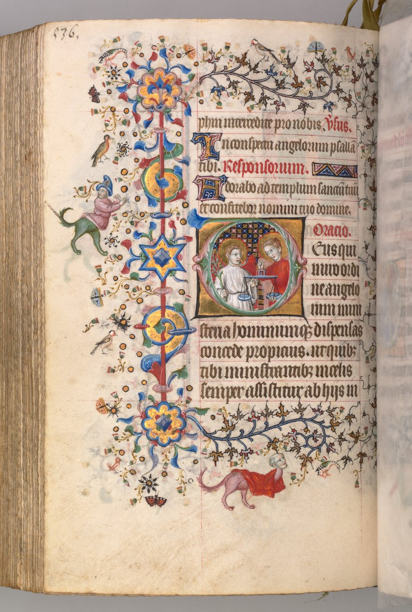 ساعات شارل النبيل ، ملك نافار 1361-1425: fol. 262v ، نص ، ج. 1405. بواسطة ماجستير في الأحرف الأولى وشركاء بروكسل