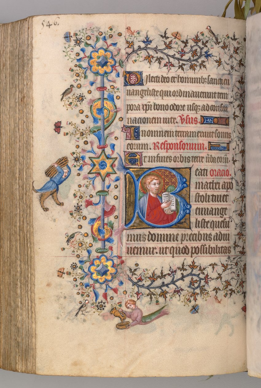 ساعات شارل النبيل ، ملك نافار 1361-1425: fol. 267v ، نص ، ج. 1405. بواسطة ماجستير في الأحرف الأولى وشركاء بروكسل