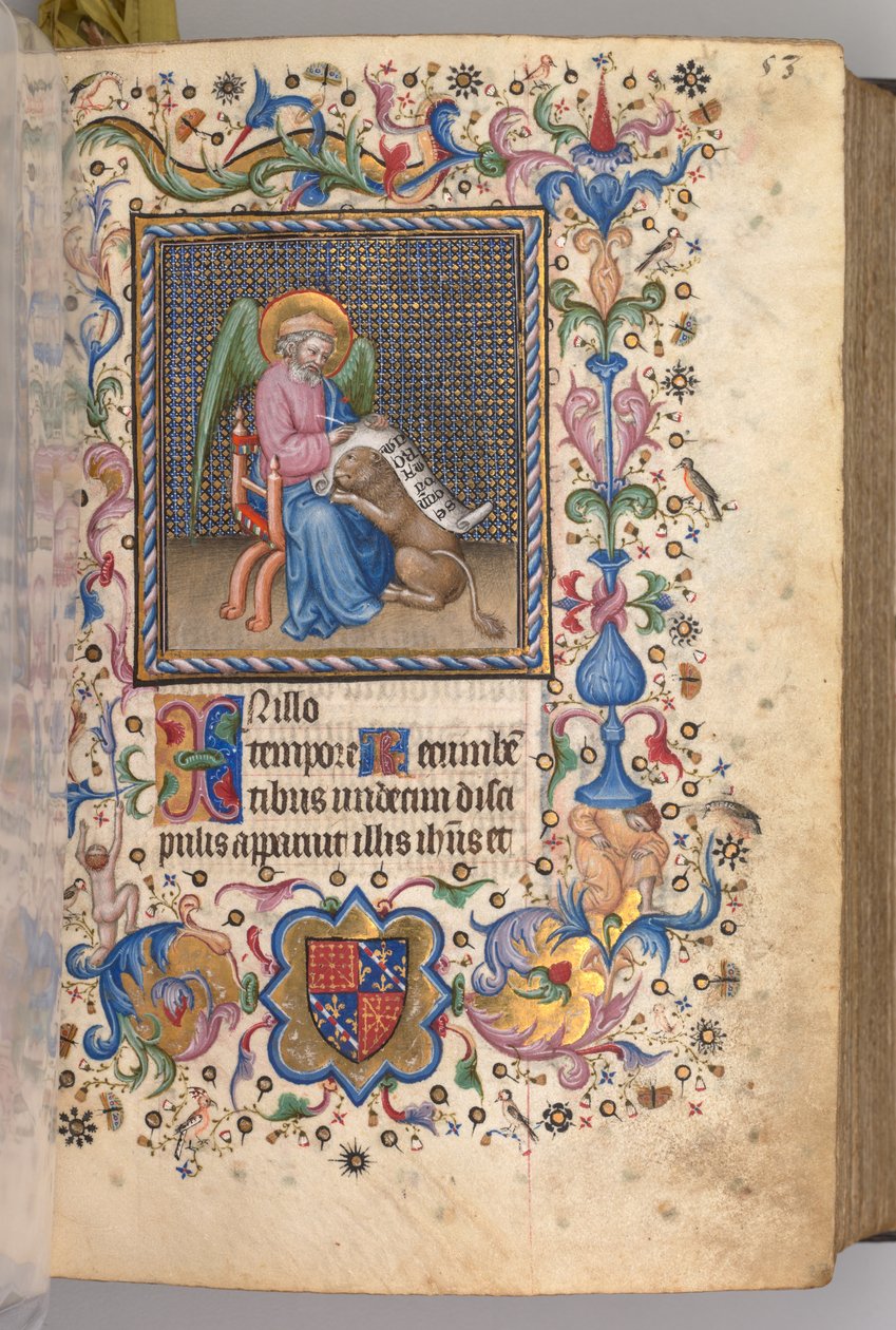 ساعات شارل النبيل ، ملك نافار 1361-1425: fol. 27 و ، سانت مارك ، ج. 1405. بواسطة ماجستير في الأحرف الأولى وشركاء بروكسل