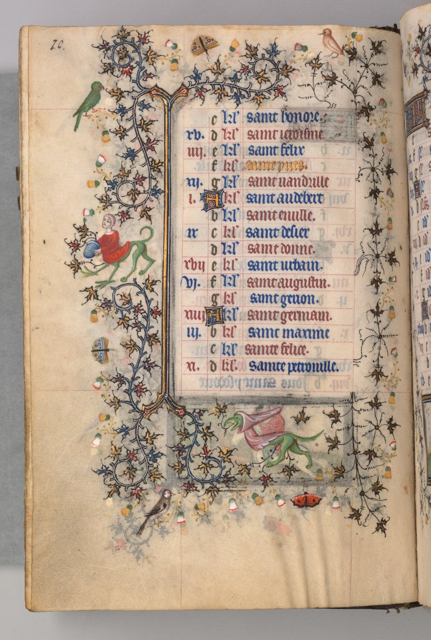 ساعات شارل النبيل ، ملك نافار 1361-1425: fol. 5v ، مايو ، ج. 1405. بواسطة ماجستير في الأحرف الأولى وشركاء بروكسل