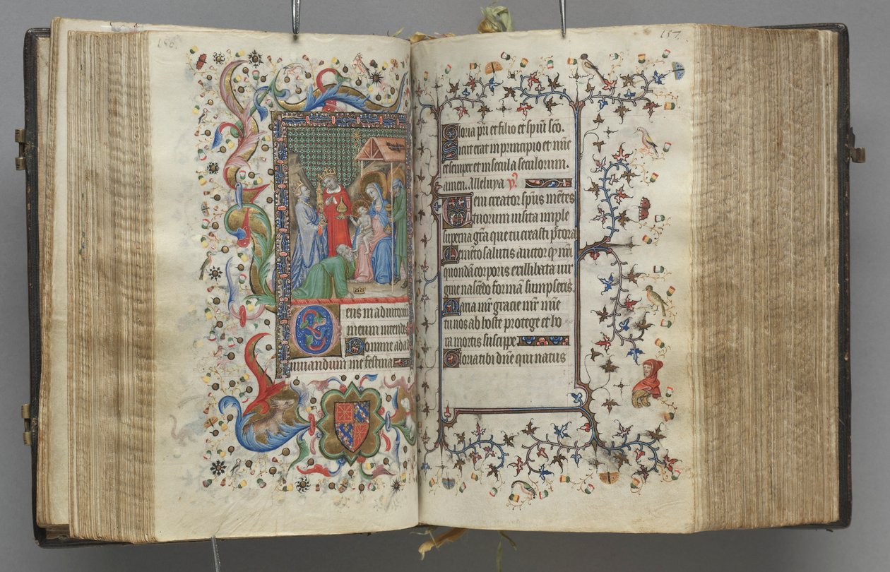 ساعات شارل النبيل ، ملك نافار 1361-1425: fol. 79 و ، نص ، ج. 1405. بواسطة ماجستير في الأحرف الأولى وشركاء بروكسل